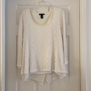 WHBM off-White top